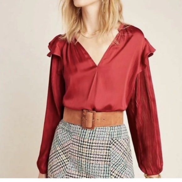 Anthropologie Dolan Left Coast Sloane Blouse XS NWT - Picture 2 of 9